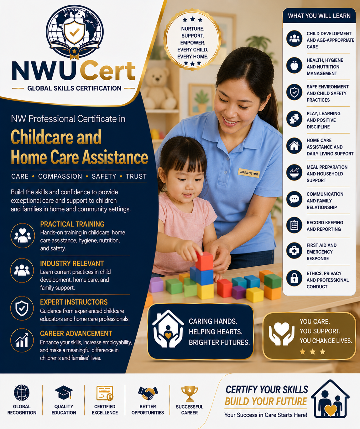 Certified Childcare & Home Care Assistance: Professional Certificate Program