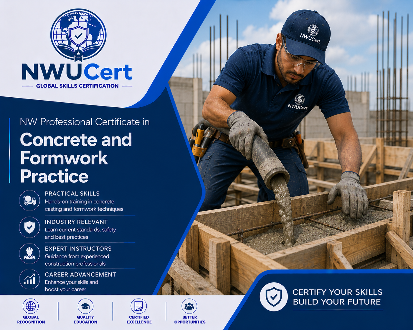 Professional Certificate in Concrete and Formwork Practice