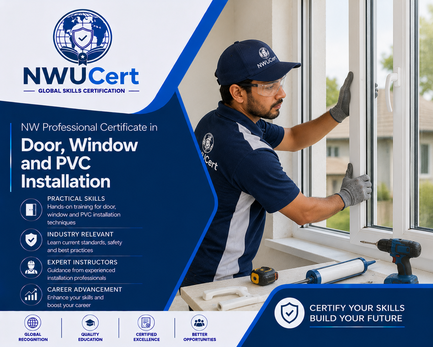 Professional Certificate in Door, Window and PVC Installation